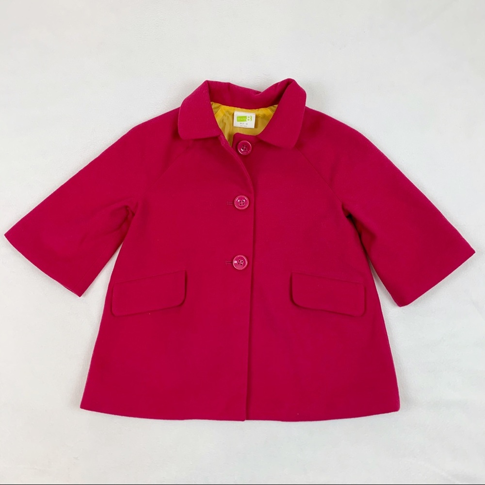 Crazy 8 3/4 sleeve button front pea coat